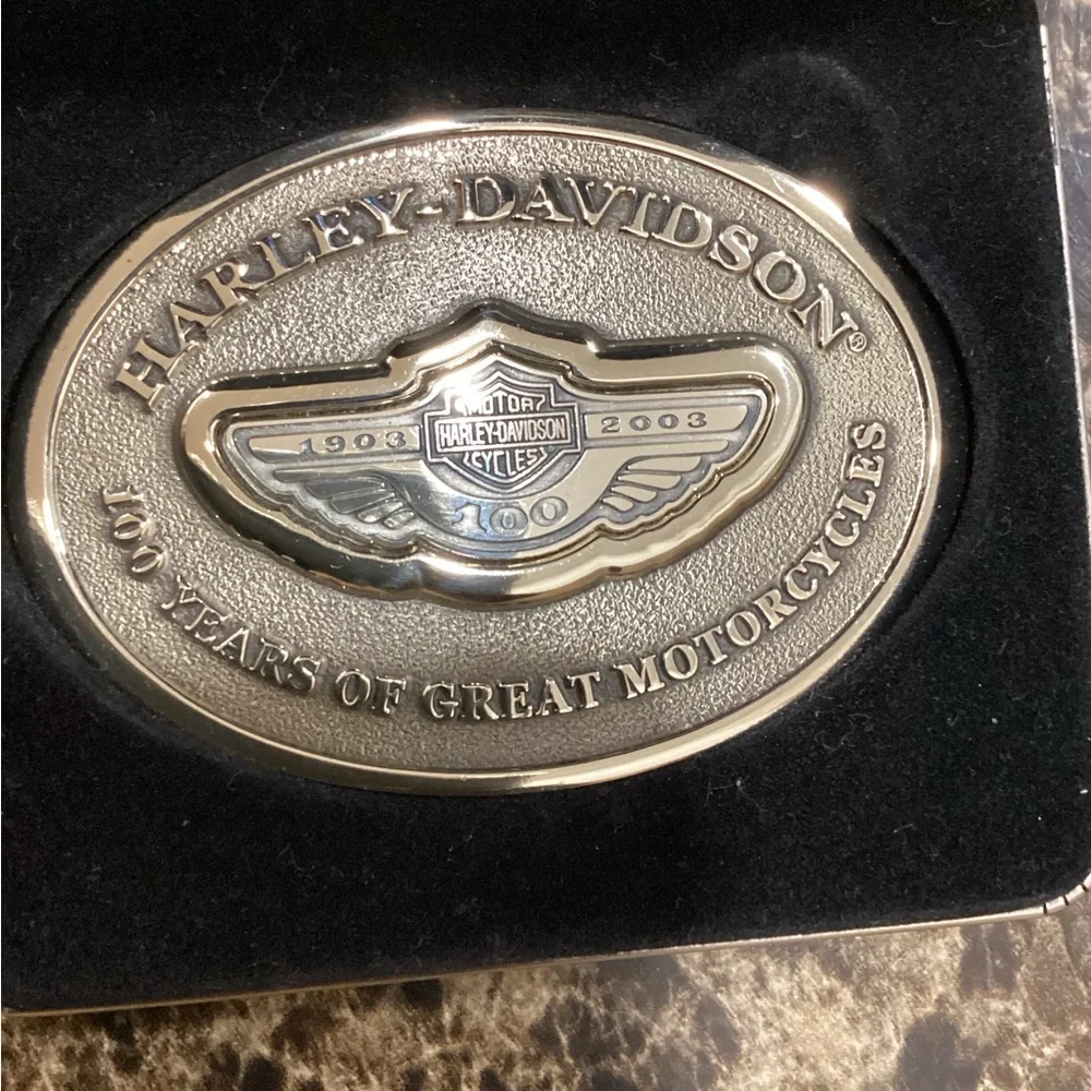 Harley-Davidson Silver and Black Limited Edition Belt Buckle